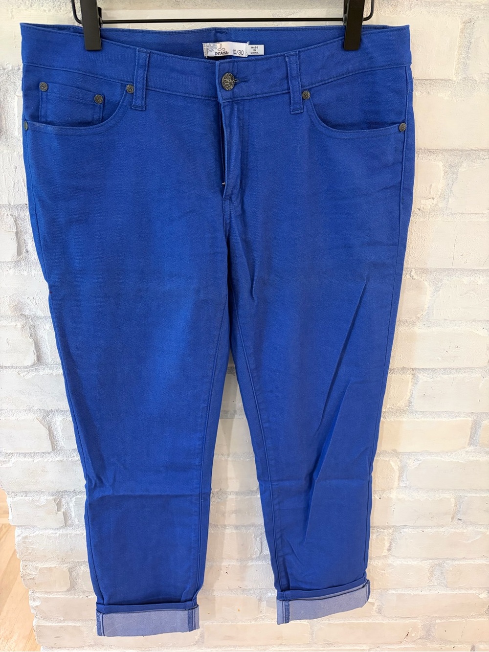 Prana Royal Blue Cropped Stretch Jeans